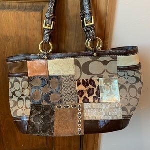 Brown coach purse